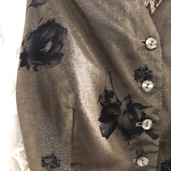 Carol little vest sz 12 leopard pinstripe grey - Picture 3 of 14